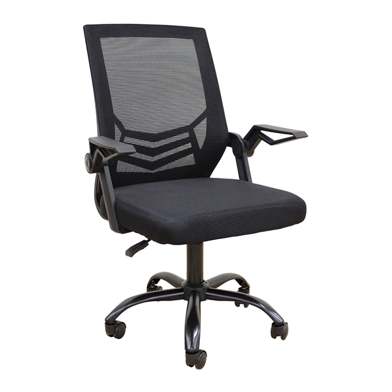 A1830 ΜΑΥΡΟ/ΜΑΥΡΟ MESH ΠΟΛ/ΝΑ ΓΡΑΦΕΙΟΥ 62X54X44-91/53-100εκ.