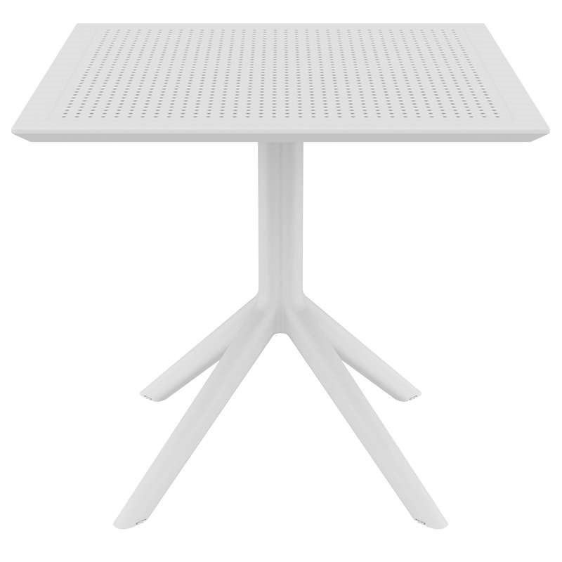 SKY WHITE 80X80X74εκ. ΤΡΑΠΕΖΙ ΠΟΛ/ΝΙΟΥ