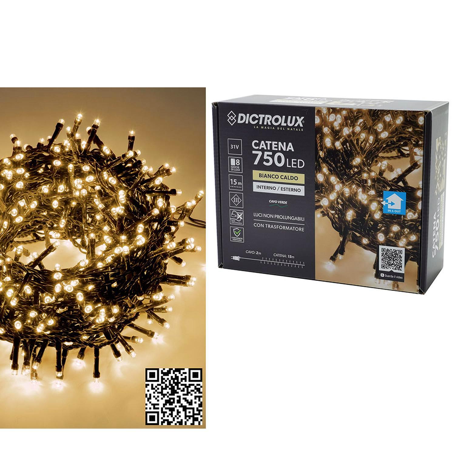 750 LED Εσωτ. & Εξωτ. Χώρου Με 8 Προγράμματα Και Μετασχηματιστή Θερμό Λευκό Φως Πράσινο Καλώδιο Μη Επεκτεινόμενο IP44 31