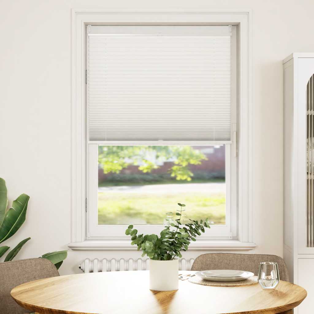 vidaXL Πλισέ στόρι σκίασης 90 x 1125 cm Λευκό