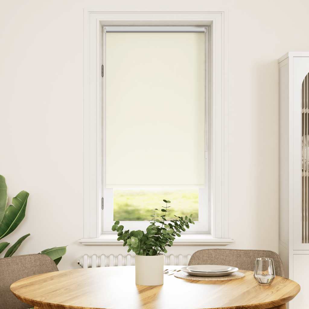 vidaXL Στόρι Ρόλερ Συσκότισης 44,4 x 100 εκ. Πλάτος Υφάσματος 40 εκ. Υπόλευκο