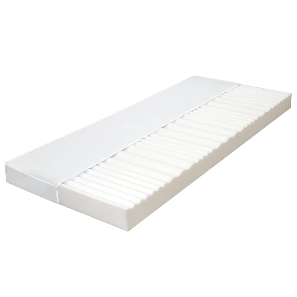 vidaXL Στρώμα με 7 Ζώνες 140x200 εκ./10 εκ. Αφρός Πολυουρεθάνης H2 H3