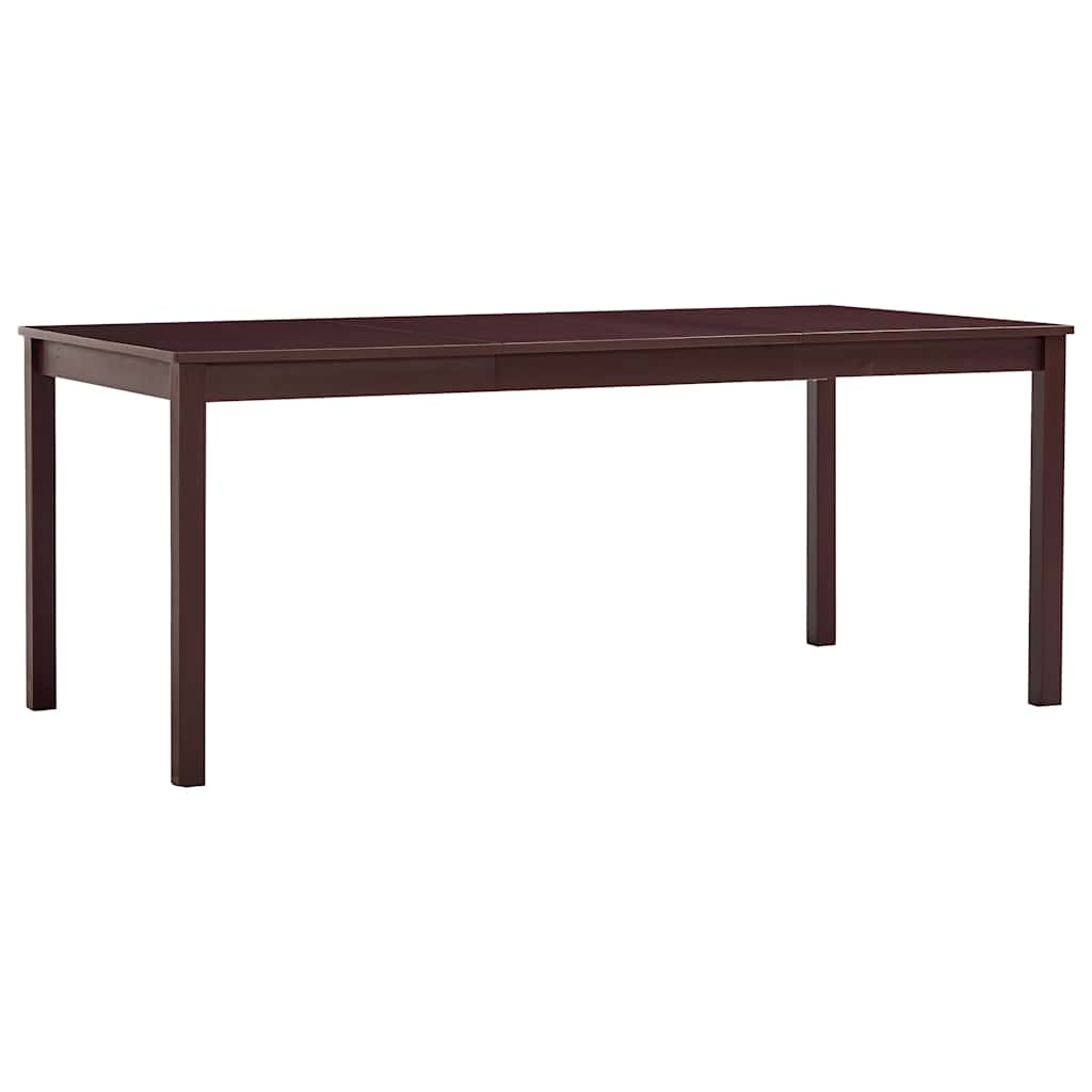 vidaXL Τραπεζαρία Σκούρο Καφέ 180 x 90 x 73 εκ. από Ξύλο Πεύκου