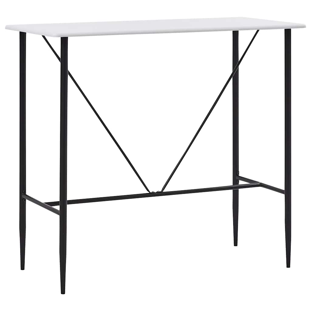 vidaXL Τραπέζι Μπαρ Λευκό 120 x 60 x 110 εκ. από MDF