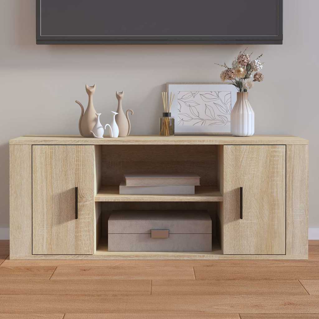 vidaXL Έπιπλο Τηλεόρασης Sonoma Δρυς 100x35x40 εκ. Επεξ. Ξύλο