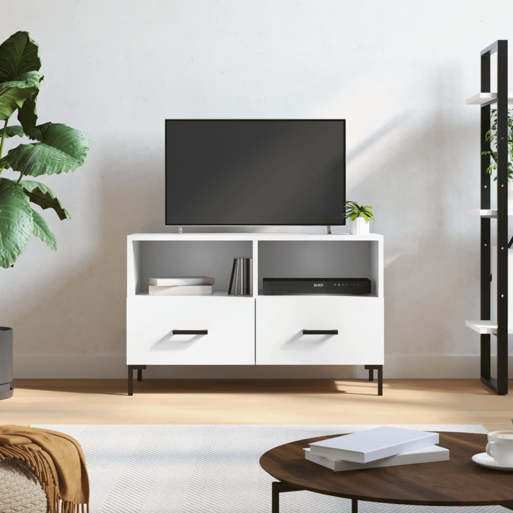 vidaXL Έπιπλο Τηλεόρασης Λευκό 80 x 36 x 50 εκ. από Επεξεργασμένο Ξύλο