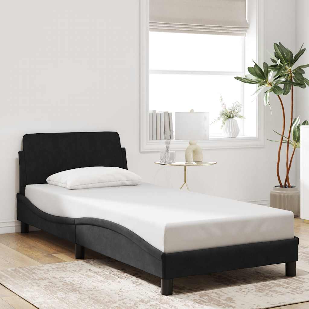 vidaXL Σκελετός Κρεβατιού με Κεφαλάρι Dover 80x200εκ. Βελούδινο
