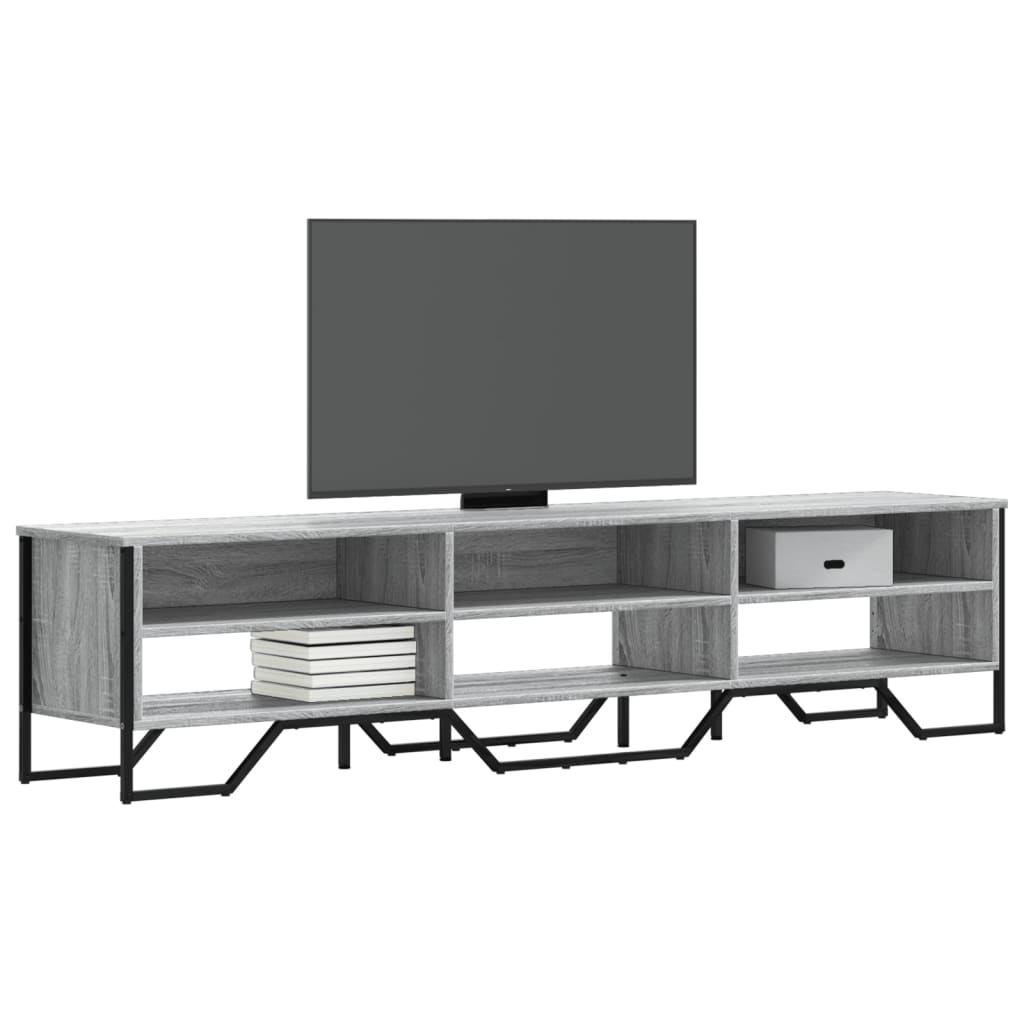 vidaXL Έπιπλο Τηλεόρασης Γκρι Sonoma 180x34x41 εκ. από Επεξεργ. Ξύλο