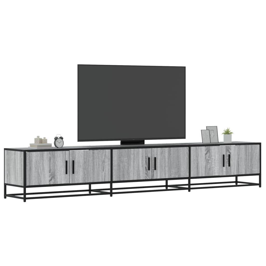 vidaXL Έπιπλο Τηλεόρασης Γκρι Sonoma 240x35x41 εκ. από Επεξεργ. Ξύλο