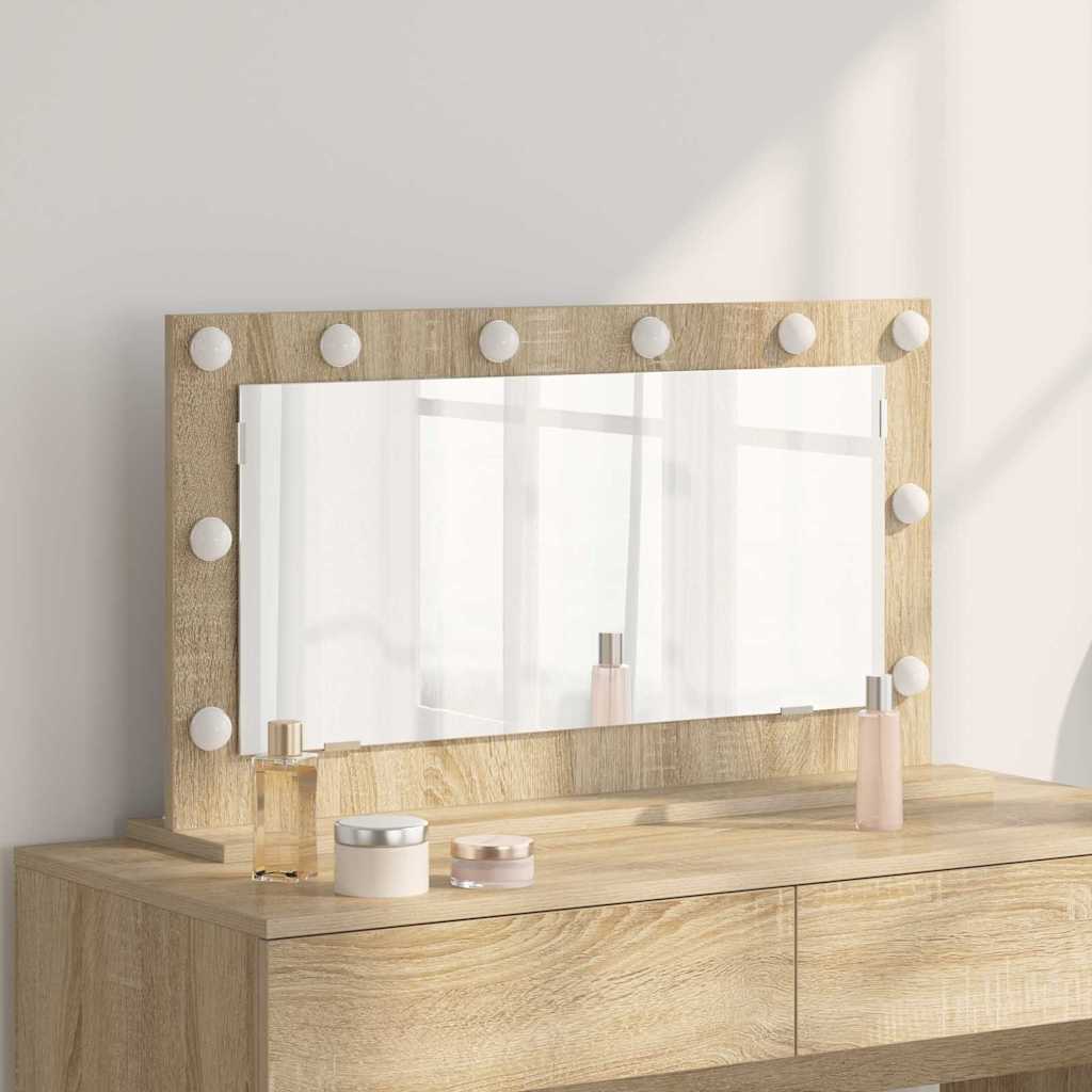vidaXL Καθρέφτης τουαλέτας Δρύς Sonoma 80 x 45 x 18 εκ. Ορθογώνιος