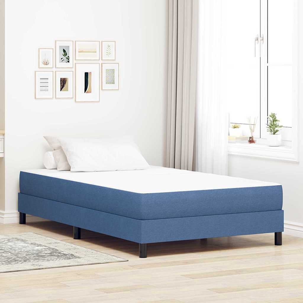 vidaXL Στρώμα Κρεβατιού με στρώμα Μπλε 120 x 190 cm ύφασμα