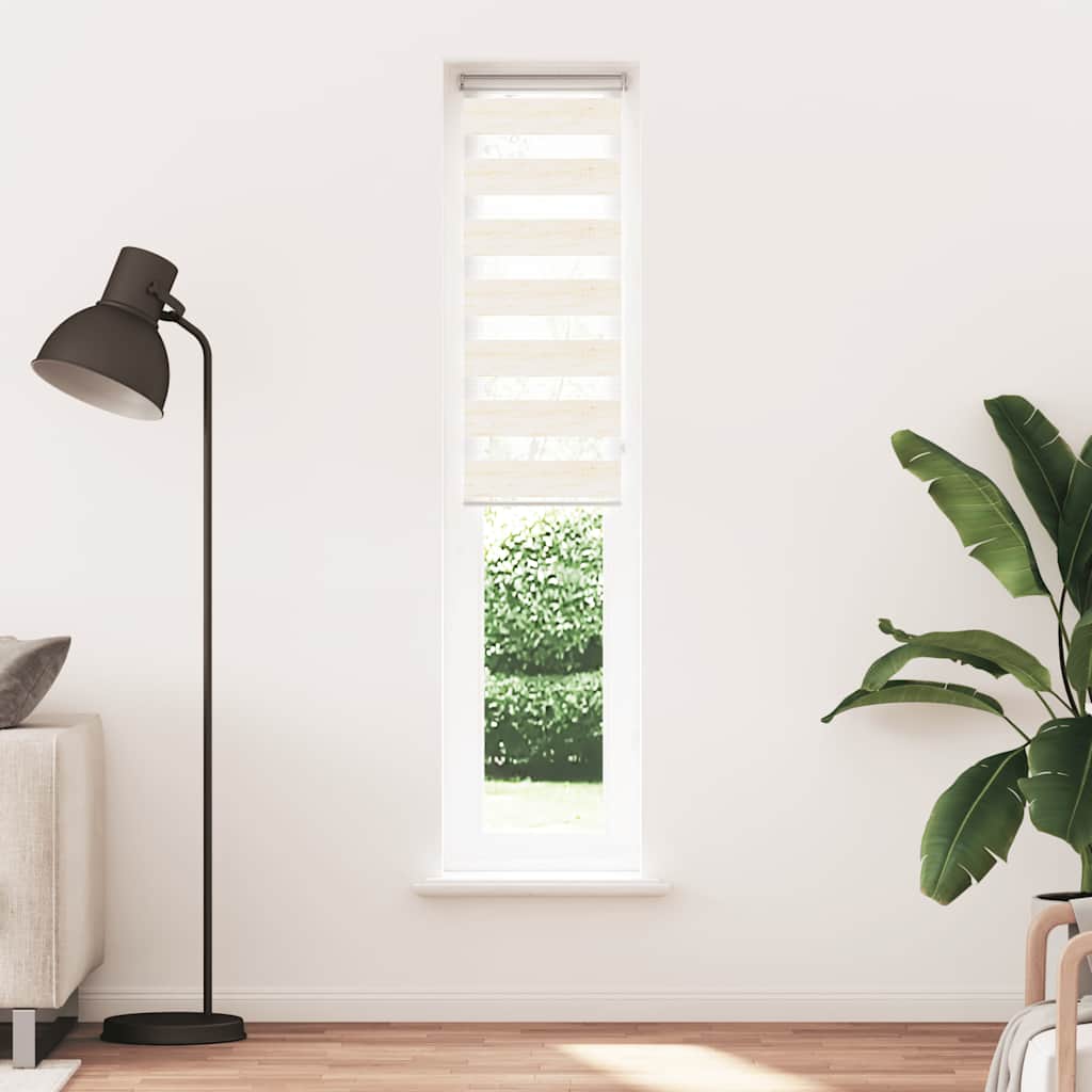 vidaXL Στόρι Ζέβρα Μάρμαρο Μπεζ 40x200 εκ. Πλάτος Υφάσματος 35,9 εκ. Πολυεστέρας