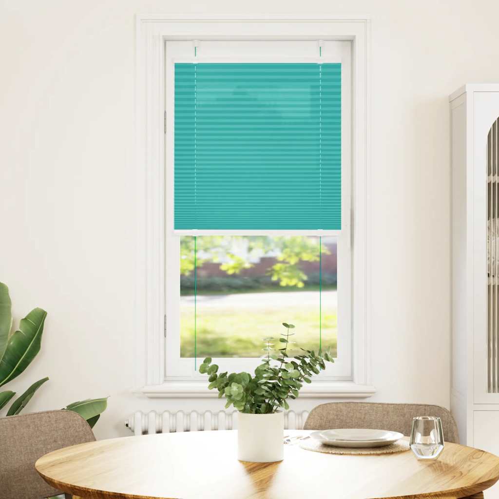 vidaXL Πλισέ Στόρι Πετρόλ Πράσινο 60x100 εκ. Πλάτος Υφάσματος 59,4 εκ. Πολυεστέρας