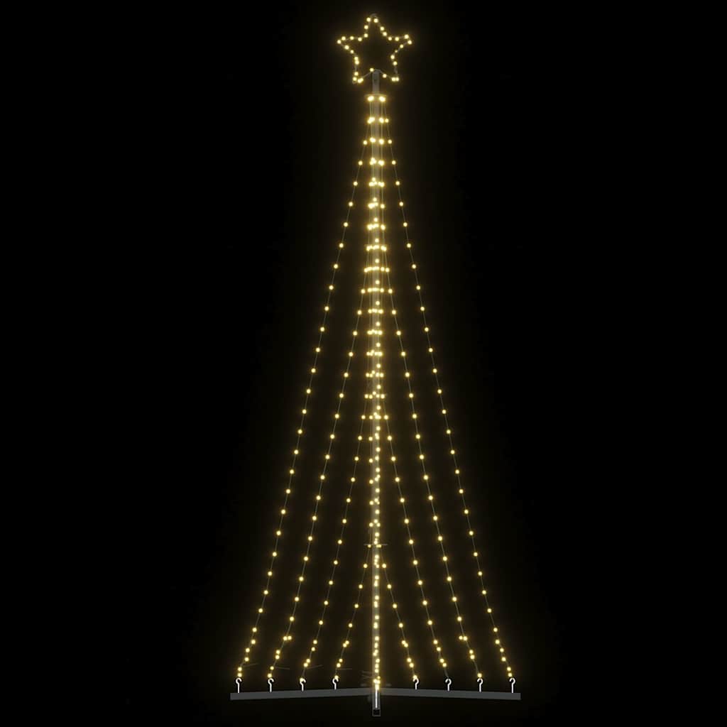 vidaXL Χριστουγεννιάτικο δέντρο LED 447 LED Ζεστό λευκό 250 εκ.