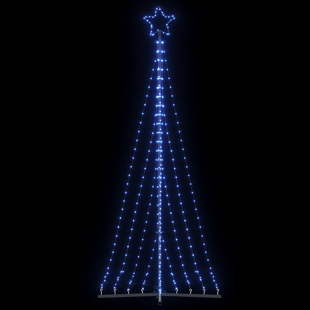 vidaXL Χριστουγεννιάτικο δέντρο LED 447 LED μπλε 250 εκ.
