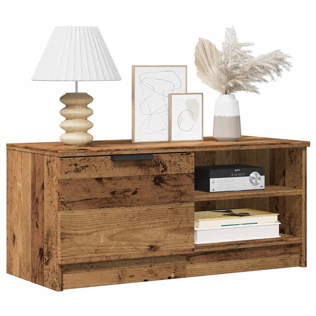 vidaXL σετ ντουλάπι τηλεόρασης 2 τεμαχίων Παλαιό ξύλο 80x35x36,5 cm