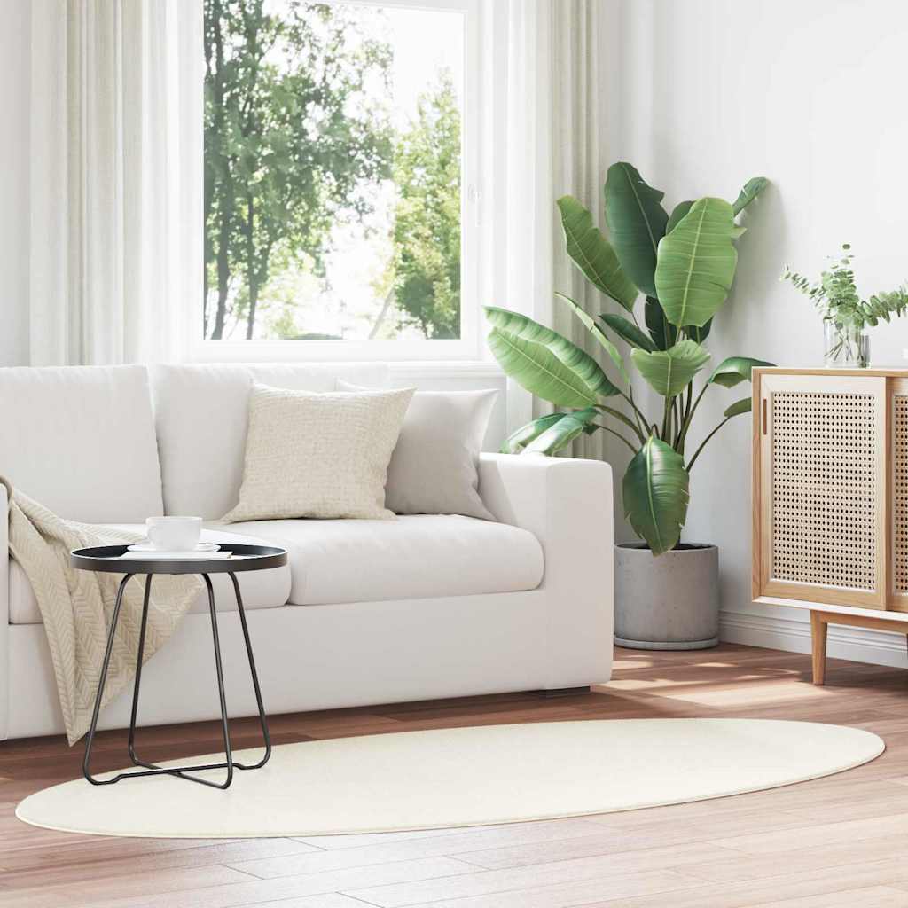 vidaXL Χαλί HUARTE Κρεμ 120 x 170 cm 100% Πολυεστέρας