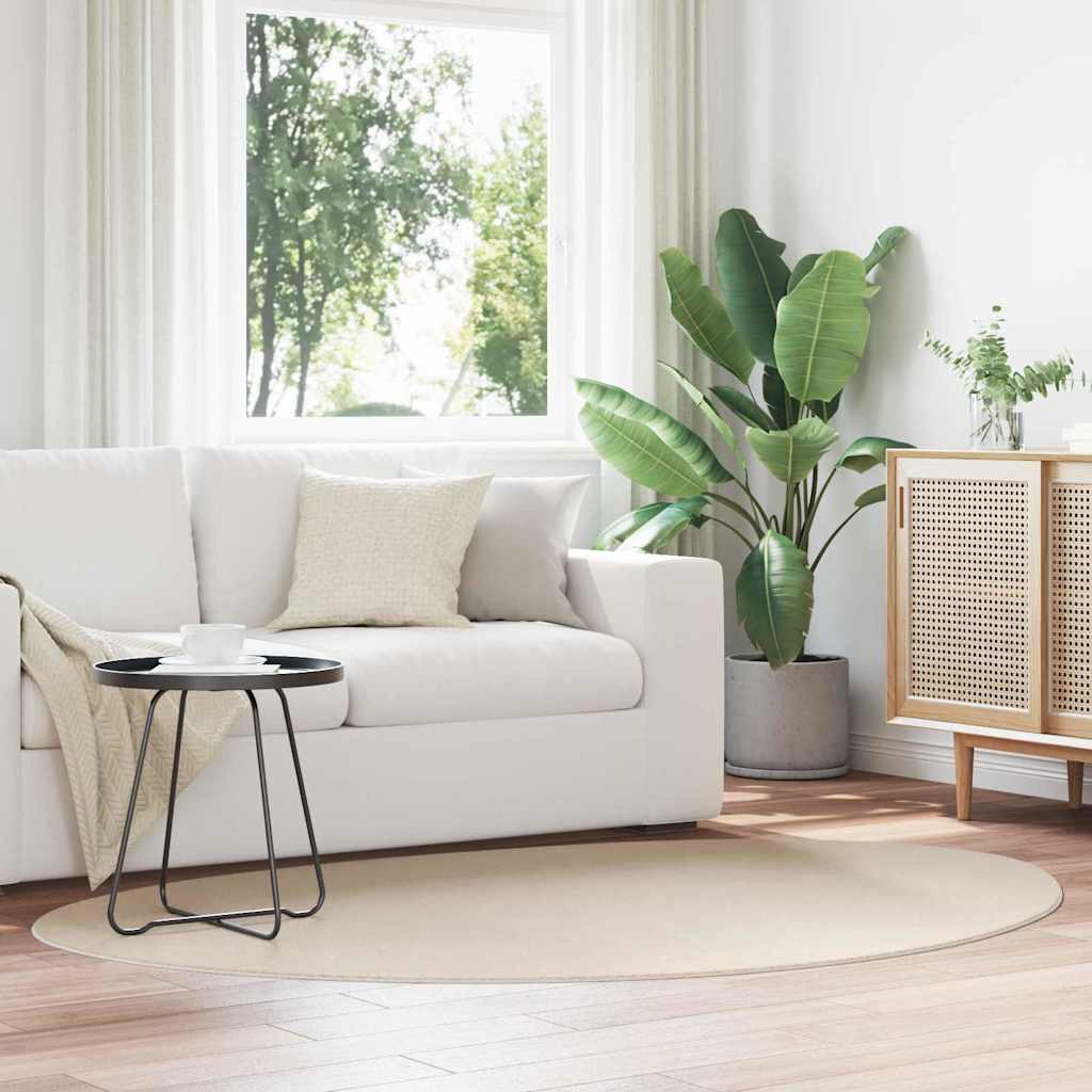 vidaXL Χαλί HUARTE Μπεζ 140 x 200 cm Πολυεστέρας