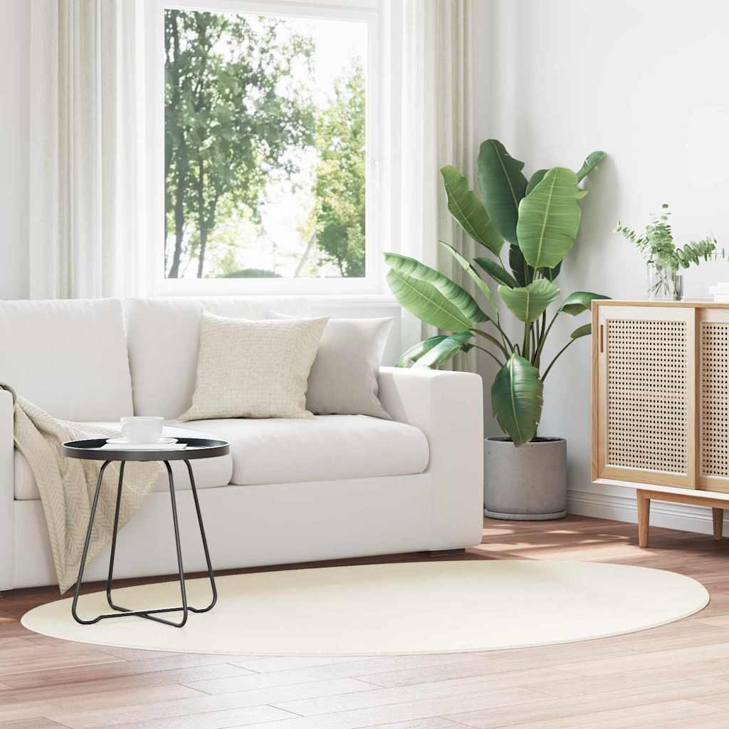 vidaXL Χαλί HUARTE Κρεμ 120 x 170 cm Πολυεστέρας