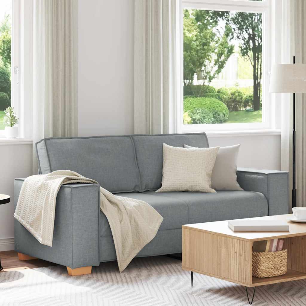 vidaXL Διθέσιος Καναπές Ανοιχτό Γκρι 180x78x84 εκ. Υφασμάτινος