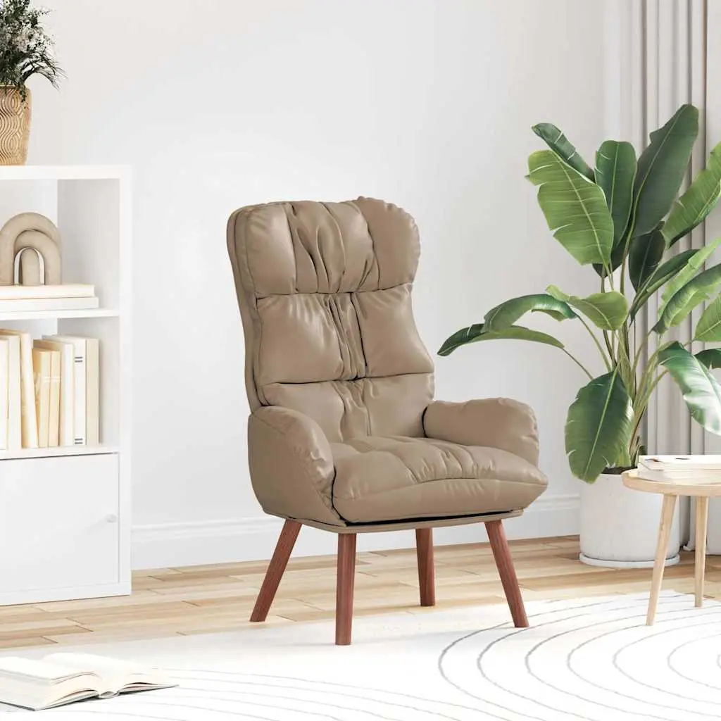 vidaXL Πολυθρόνα Καπουτσίνο 69 x 74 x 93 εκ. Δερματίνη