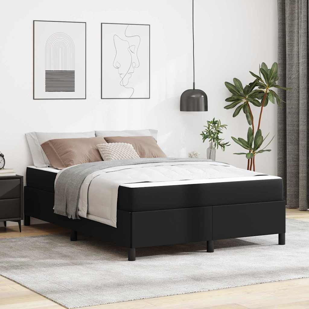 vidaXL Σκελετός Κρεβατιού με στρώμα Μαύρο 160 x 200 cm ύφασμα