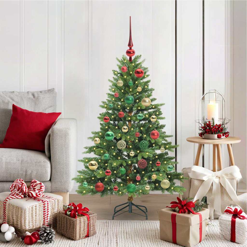 vidaXL Τεχνητό Χριστουγεννιάτικο Δέντρο Πράσινο 120 cm ΠΕ και PVC