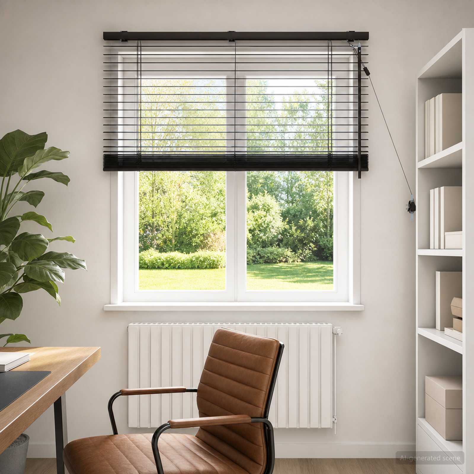 vidaXL Βενετσιάνικη Σκίαση Σκούρο Καφέ 100 x 130 cm 35 mm