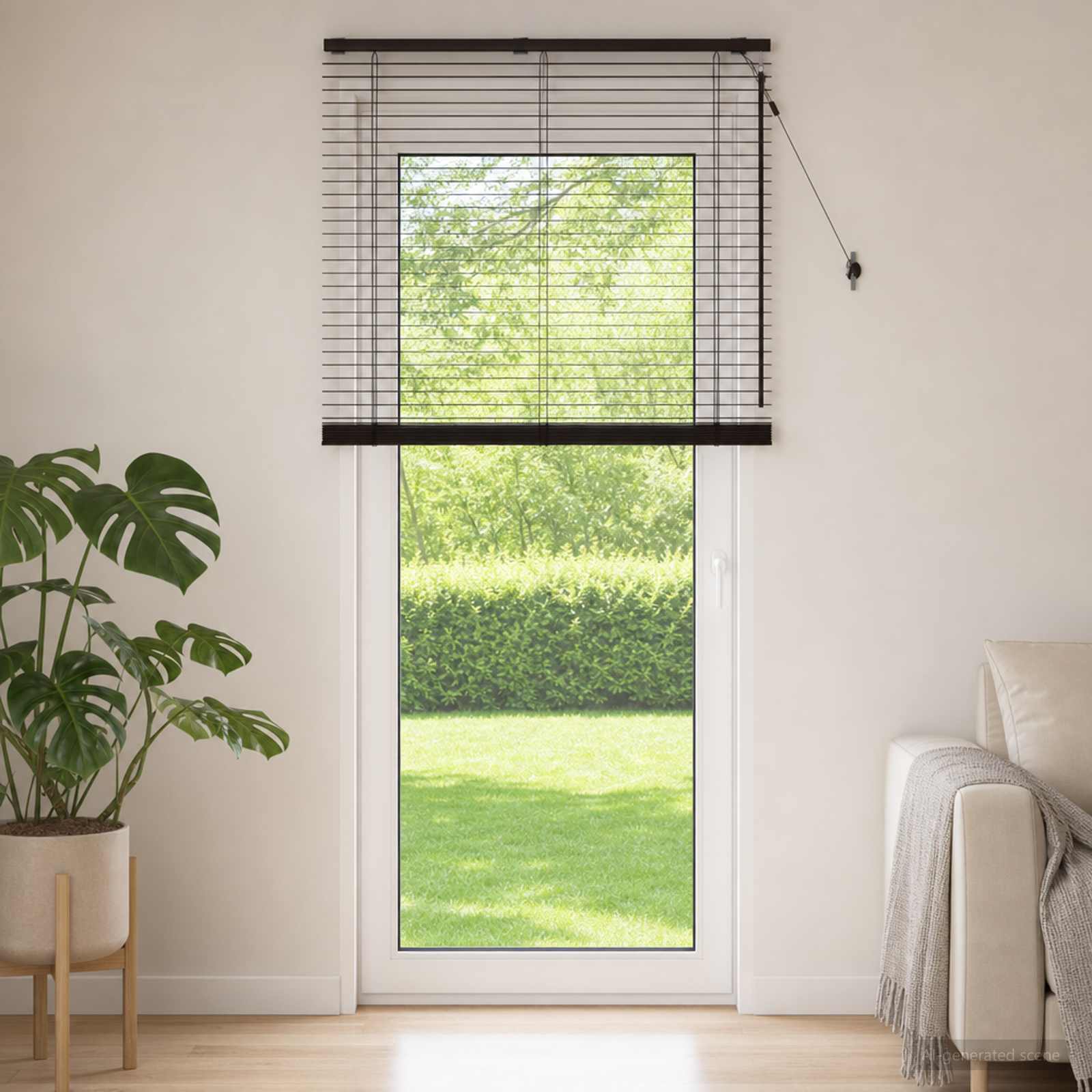 vidaXL Βενετσιάνικη Σκίαση Σκούρο Καφέ 105 x 250 cm 35 mm