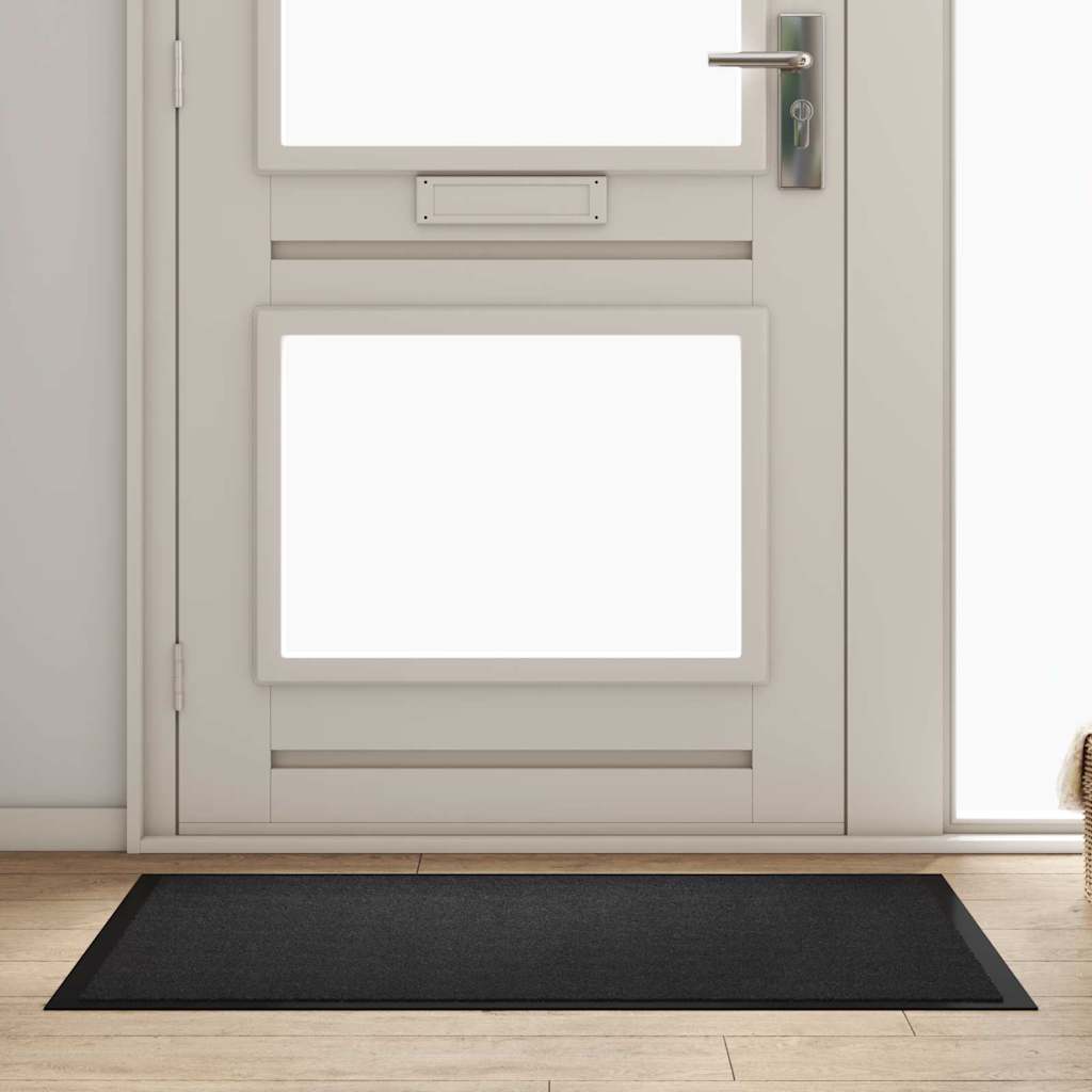 vidaXL Χαλάκι Εξώπορτας Ανθρακί 80 x 120 x 1.2 cm Ύφασμα τέντι
