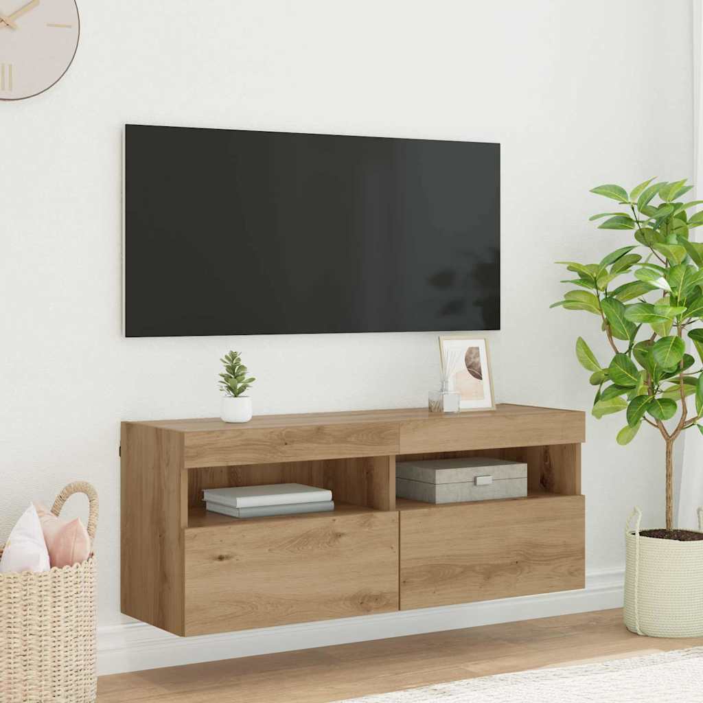 vidaXL Ντουλάπι Τηλεόρασης Τοίχου 100 x 30 x 40 εκ Artisan Oak