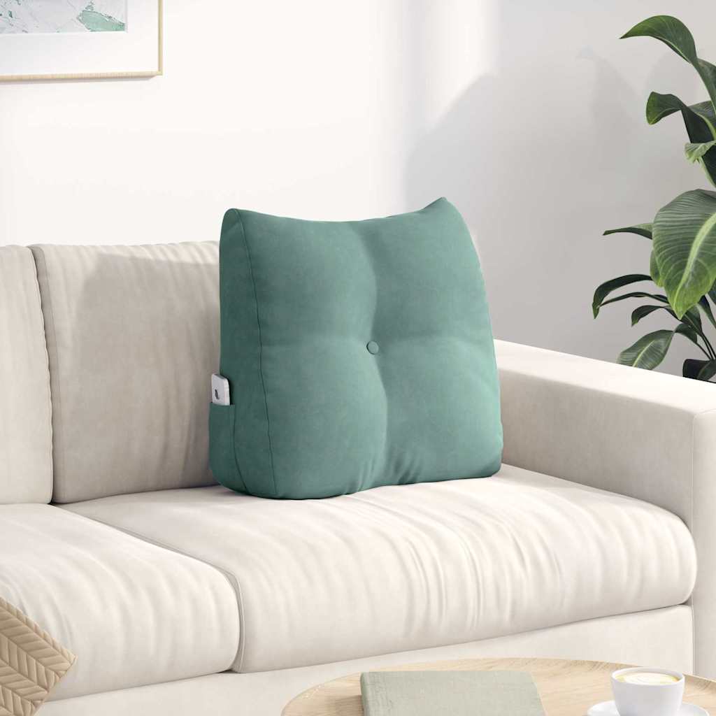vidaXL Μαξιλάρι Πλάτης Θαλασσί 45 x 50 x 24 cm Βελούδο