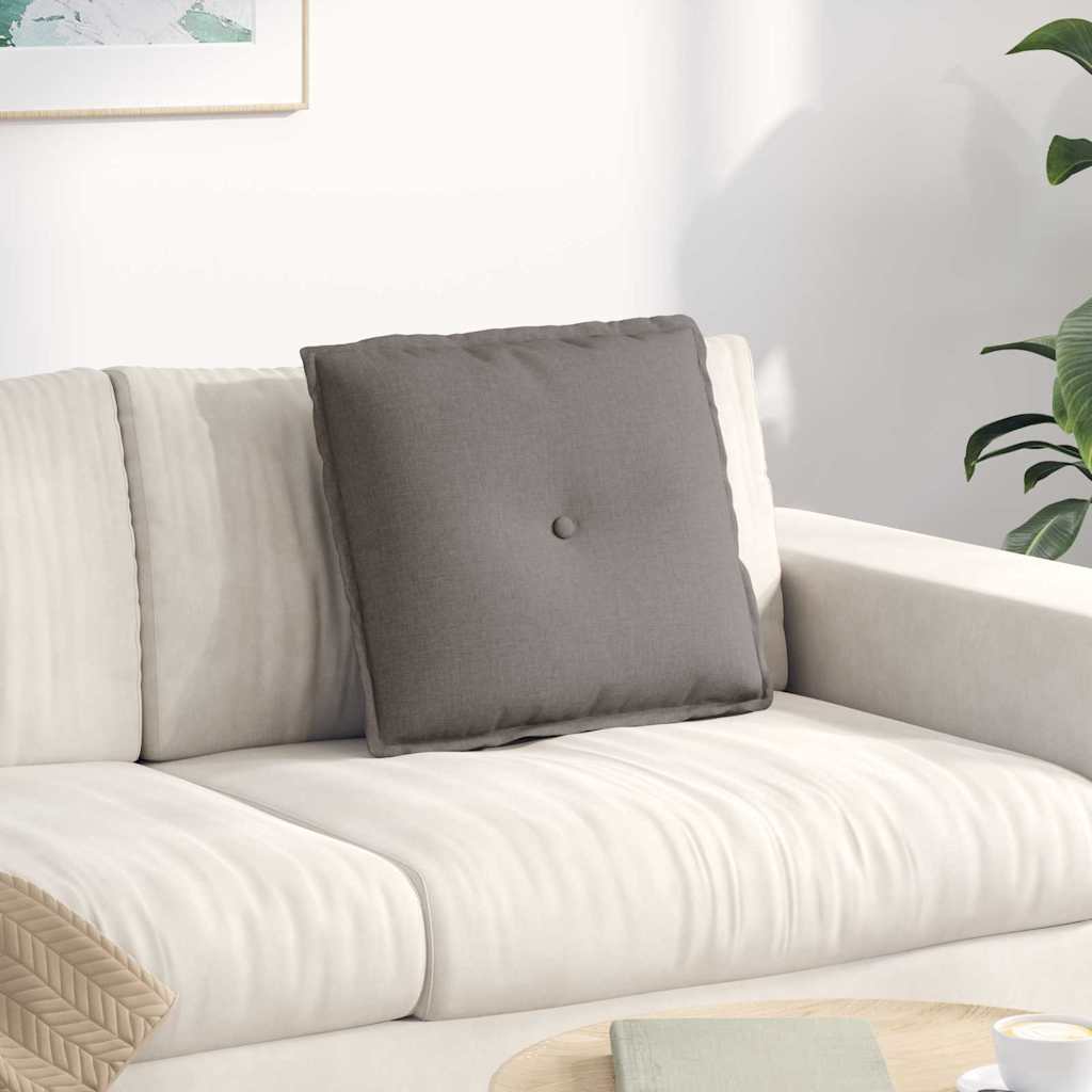 vidaXL Μαξιλάρι Πλάτης Taupe 50 x 45 x 19 cm ύφασμα