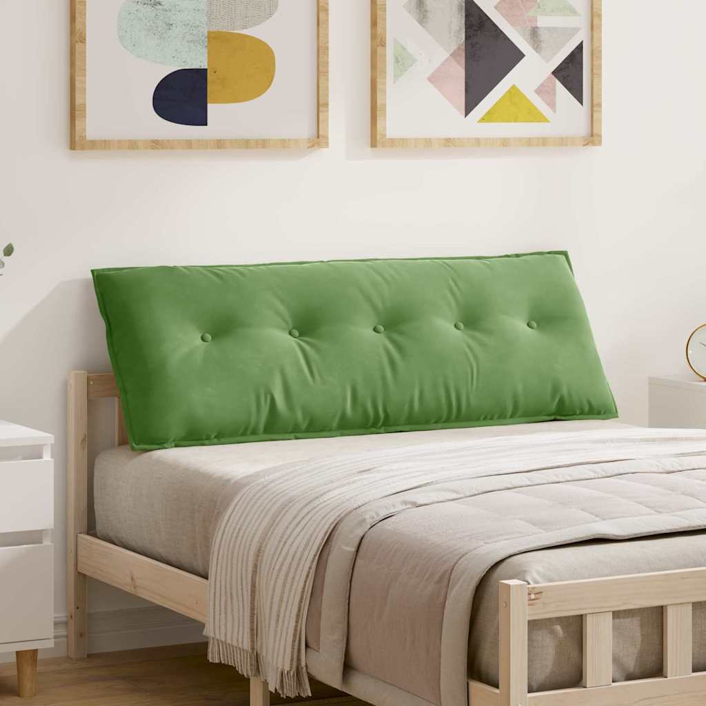 vidaXL Μαξιλάρι Πλάτης Ανοιχτό Πράσινο 140 x 50 x 19 cm
