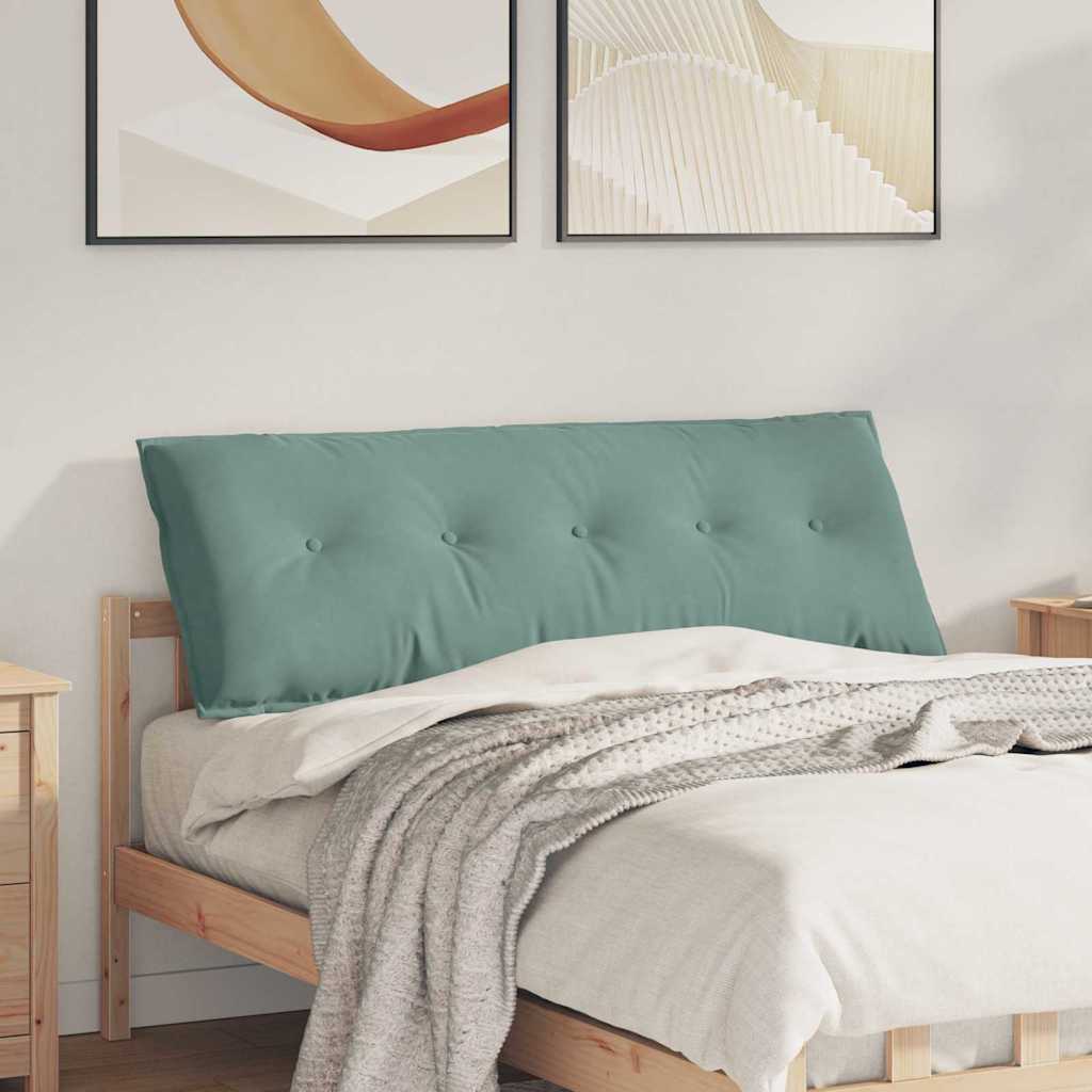 vidaXL Μαξιλάρι Πλάτης Θαλασσί 140 x 50 x 19 cm Υφασμάτινο Κορντουρά