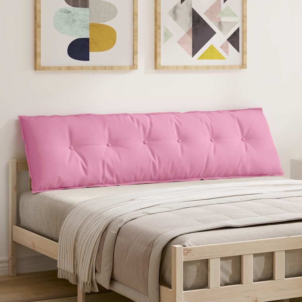vidaXL Μαξιλάρι Πλάτης Ροζ 180 x 50 x 19 cm ύφασμα
