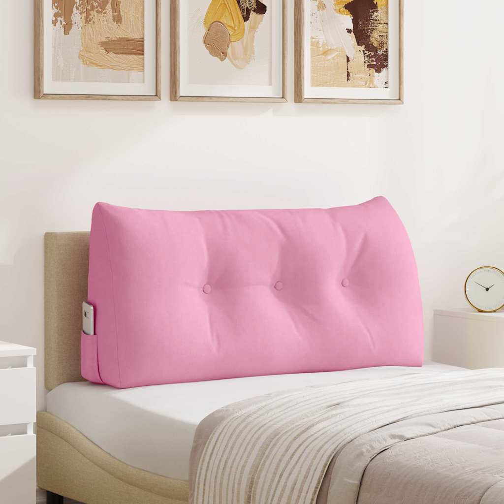 vidaXL Μαξιλάρι Πλάτης Ροζ 100 x 50 x 24 cm ύφασμα