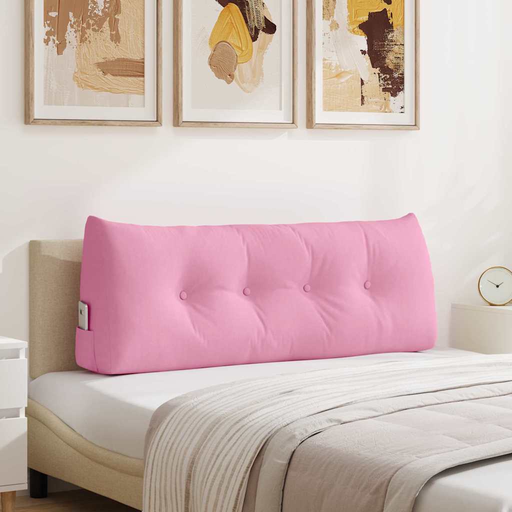 vidaXL Μαξιλάρι Πλάτης Ροζ 120 x 50 x 24 cm ύφασμα