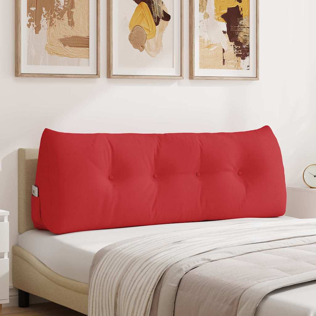 vidaXL Μαξιλάρι Πλάτης Κόκκινο 140 x 50 x 24 cm ύφασμα