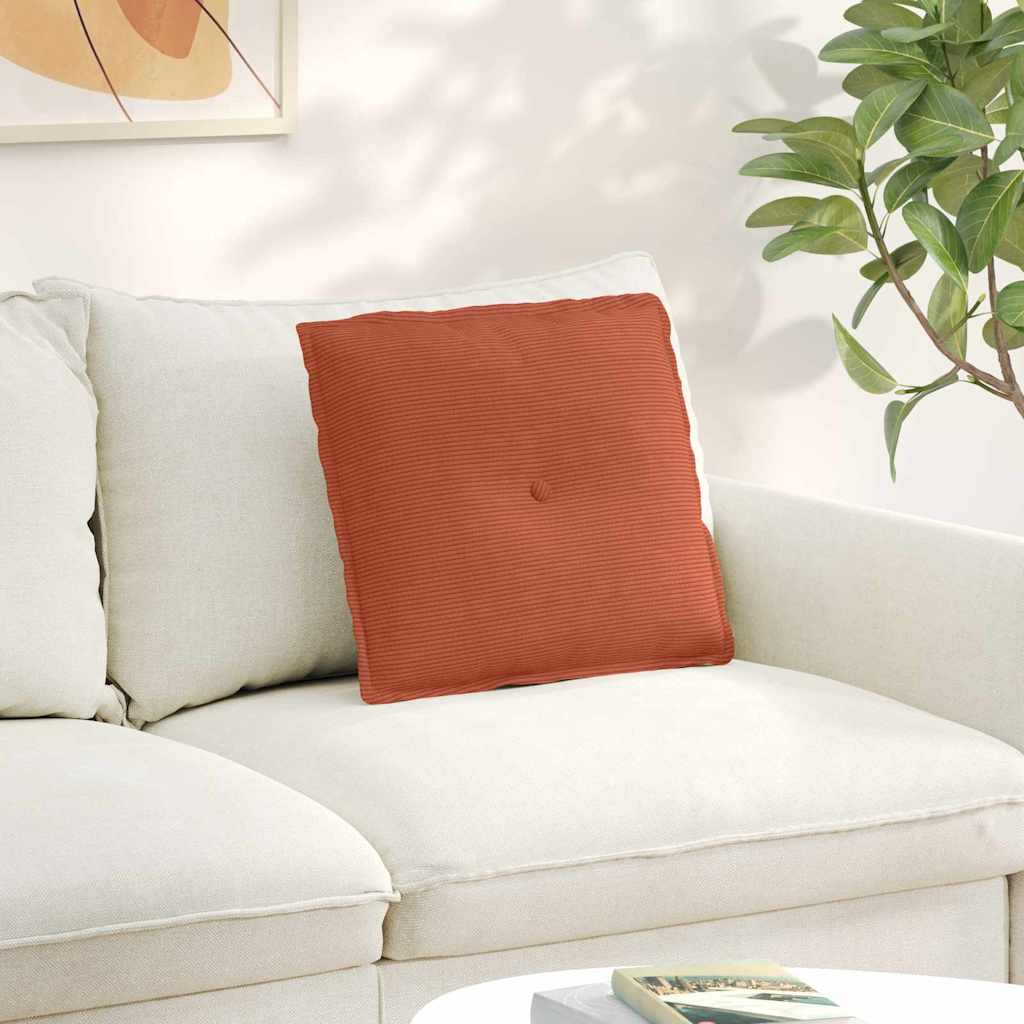 vidaXL Μαξιλάρι Πλάτης Κόκκινο Πορτοκαλί 50 x 45 x 19 cm