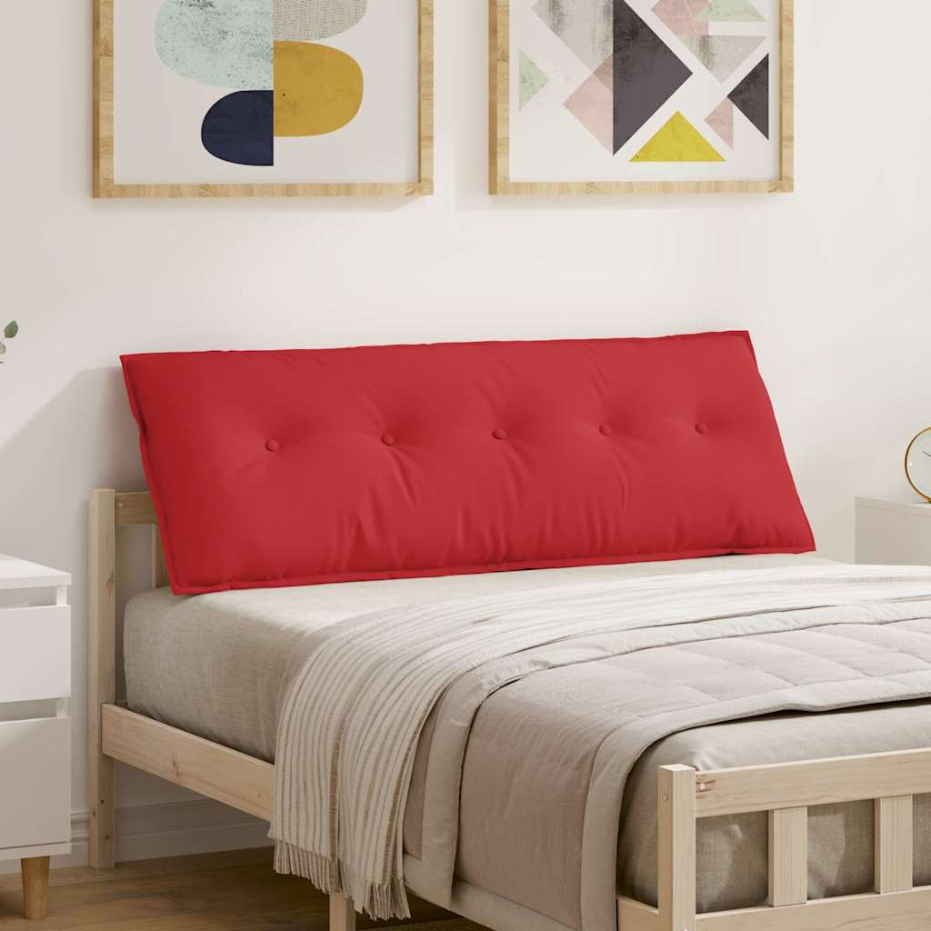 vidaXL Μαξιλάρι Πλάτης Κόκκινο 140 x 50 x 19 cm ύφασμα