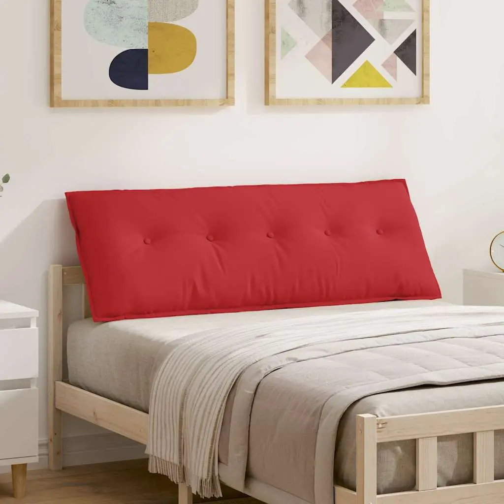 vidaXL Μαξιλάρι Πλάτης Κόκκινο 140 x 50 x 19 cm ύφασμα