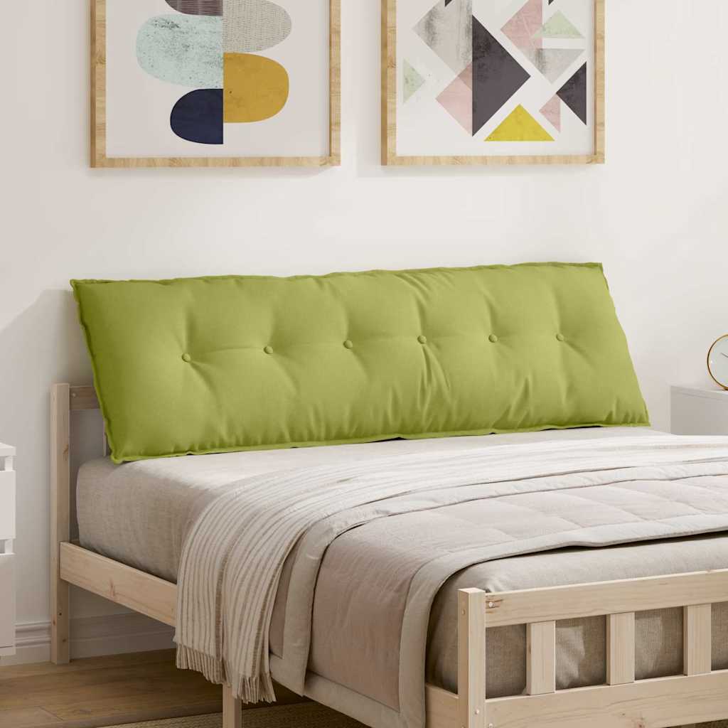 vidaXL Μαξιλάρι Πλάτης Ανοιχτό Πράσινο 160 x 50 x 19 cm ύφασμα