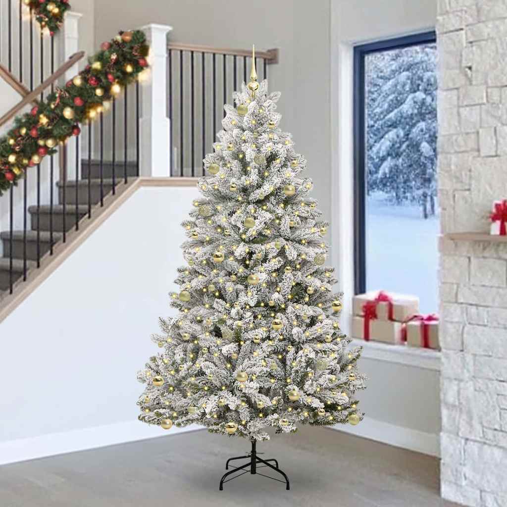 vidaXL Τεχνητό Χριστουγεννιάτικο Δέντρο 240 cm 300 LED Θερμό λευκό