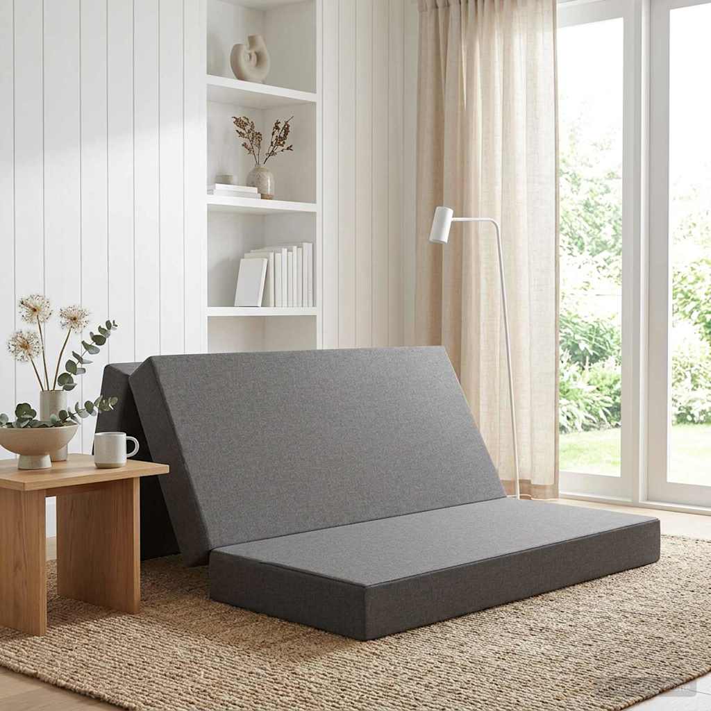 vidaXL Κρεβάτι Καναπέ Αναδιπλούμενο 140 x 67 x 45 cm Ανοιχτό γκρι