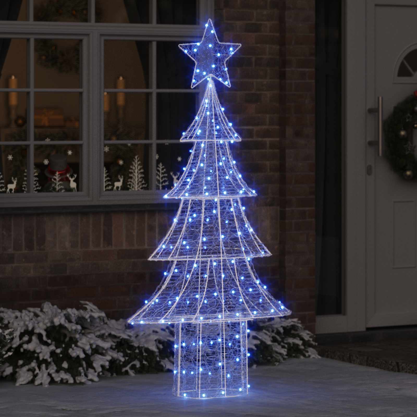 vidaXL Χριστουγεννιάτικο Δέντρο 240 LED Μπλε 180 cm Ακρυλικό