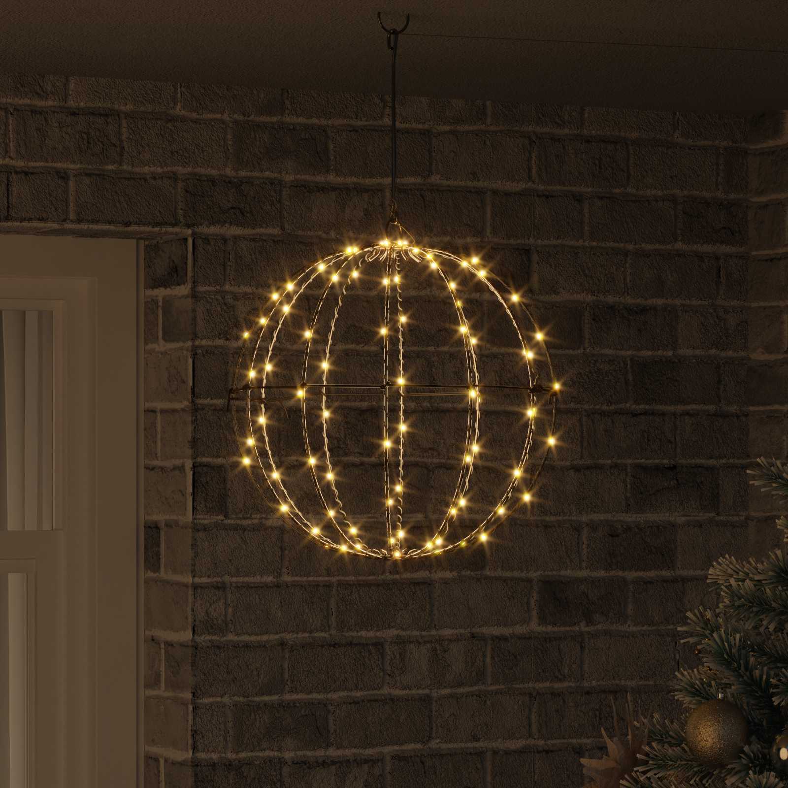 vidaXL Χριστουγεννιάτικη Φινάλε Φωτιστικό 120 LED Θερμό λευκό