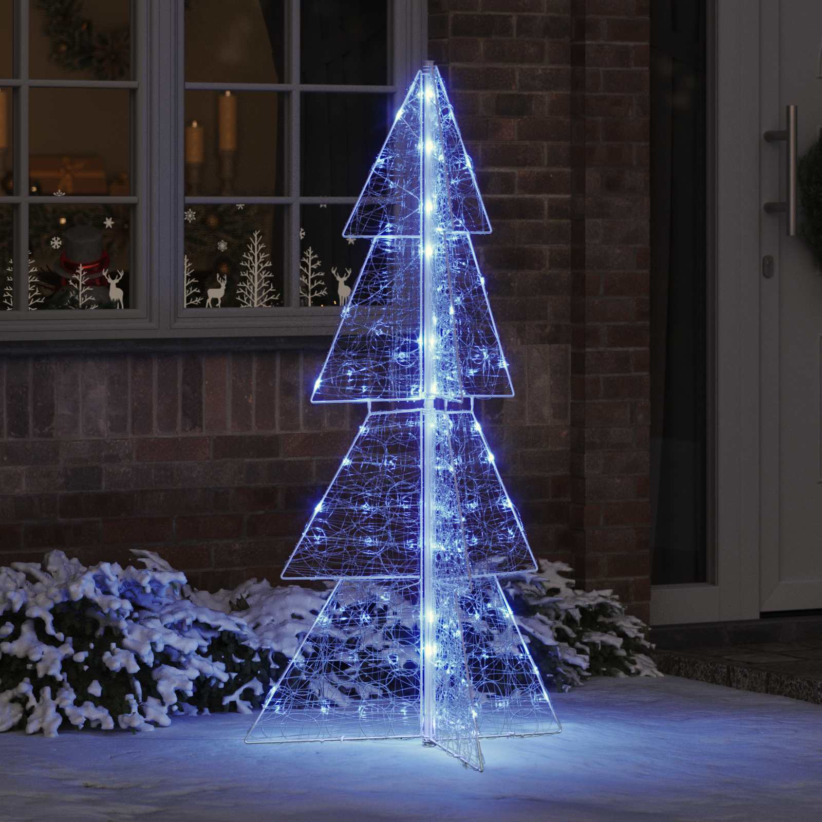 vidaXL Χριστουγεννιάτικο Δέντρο 160 LED Μπλε 150 cm Ακρυλικό