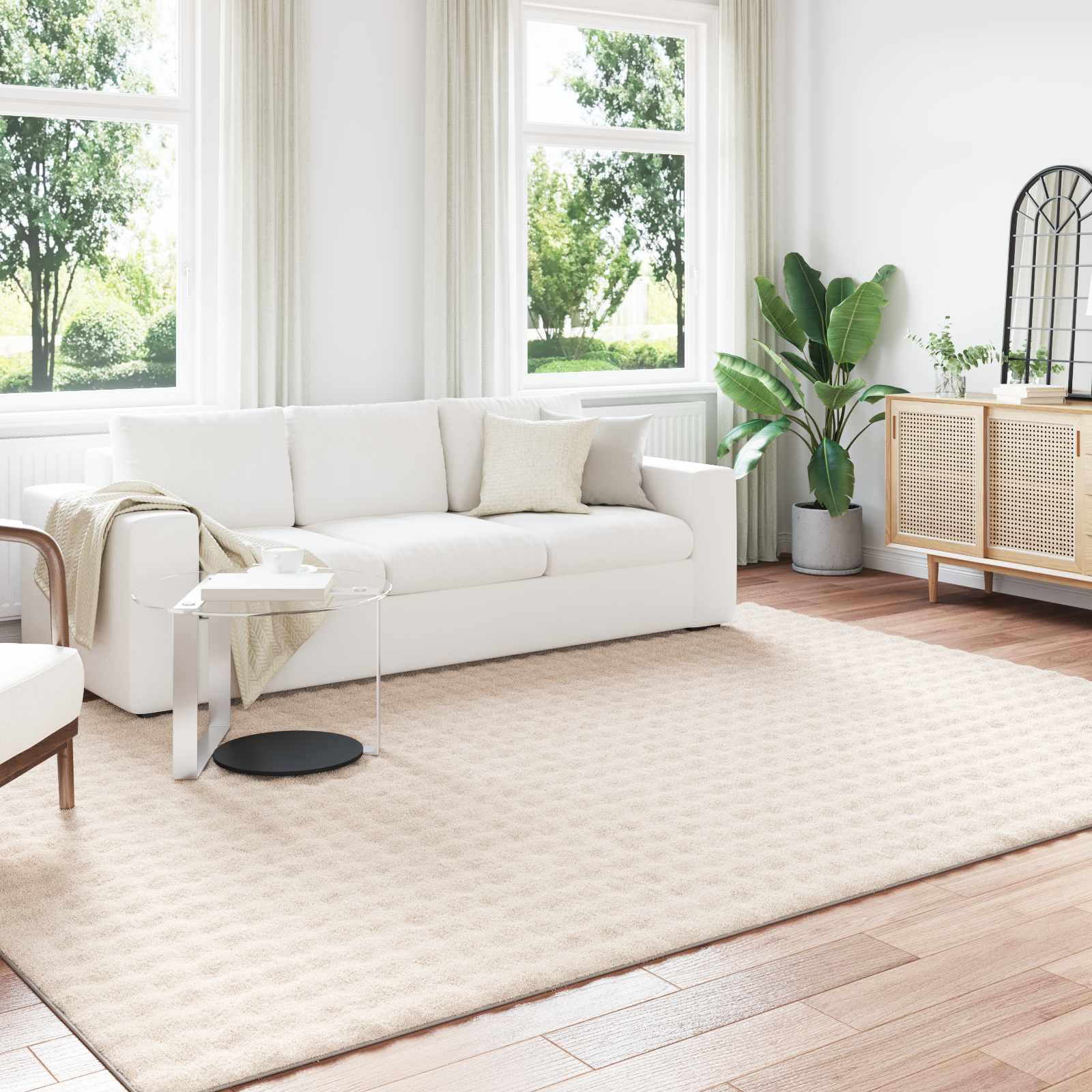 vidaXL Χαλί εσωτερικού χώρου SIROLO Μπεζ 200 x 280 cm Πολυεστέρας