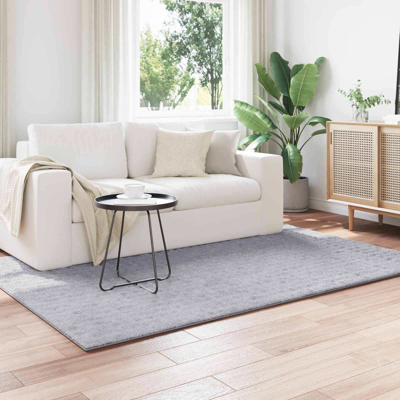 vidaXL Χαλί εσωτερικού χώρου SIROLO Γκρι 120 x 170 cm Πολυεστέρας